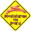 Meatatarian On Board Magnet