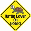 Turtle Lover On Board Sticker