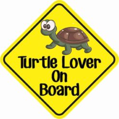 Turtle Lover On Board Sticker