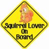 Squirrel Lover On Board Sticker