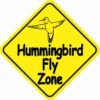 Hummingbird Fly Zone Sticker