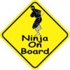 Ninja On Board Sticker