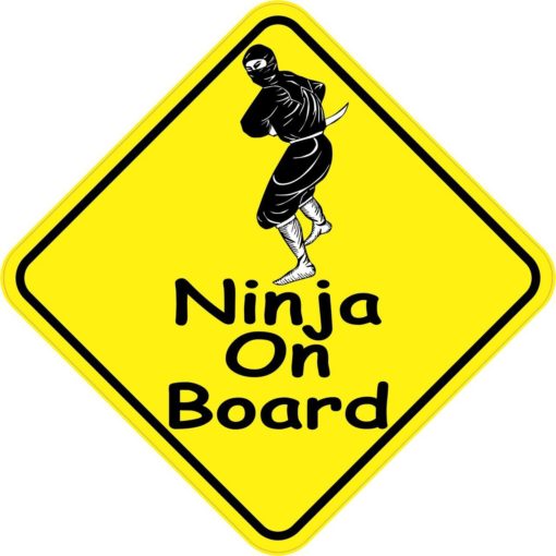 Ninja On Board Magnet