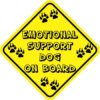 Emotional Support Dog On Board Sticker