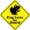 Frog Lover On Board Magnet