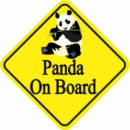 Panda On Board Magnet