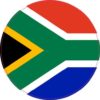 Circle South African Flag Sticker