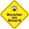 Bowler on Board Magnet