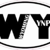 Oval WY Wyoming YNP Sticker