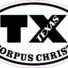 Oval TX Corpus Christi Texas Sticker