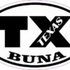 Oval TX Buna Texas Sticker