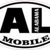 Oval AL Mobile Alabama Sticker