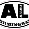 Oval AL Birmingham Alabama Sticker