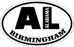 Oval AL Birmingham Alabama Sticker