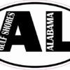 Oval Gulf Shores Alabama Sticker