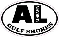 Oval AL Gulf Shores Alabama Sticker