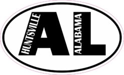 Oval AL Huntsville Alabama Sticker