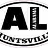 Oval AL Huntsville Alabama Sticker