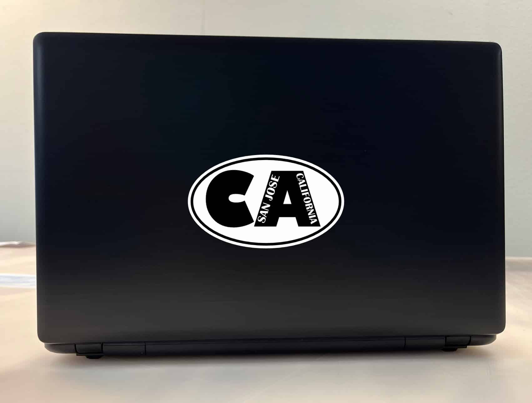 5in x 3in Oval CA San Jose California Sticker - Image 3