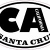 Oval CA Santa Cruz California Sticker