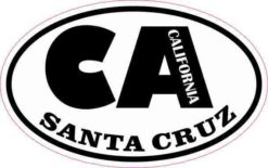 Oval CA Santa Cruz California Sticker