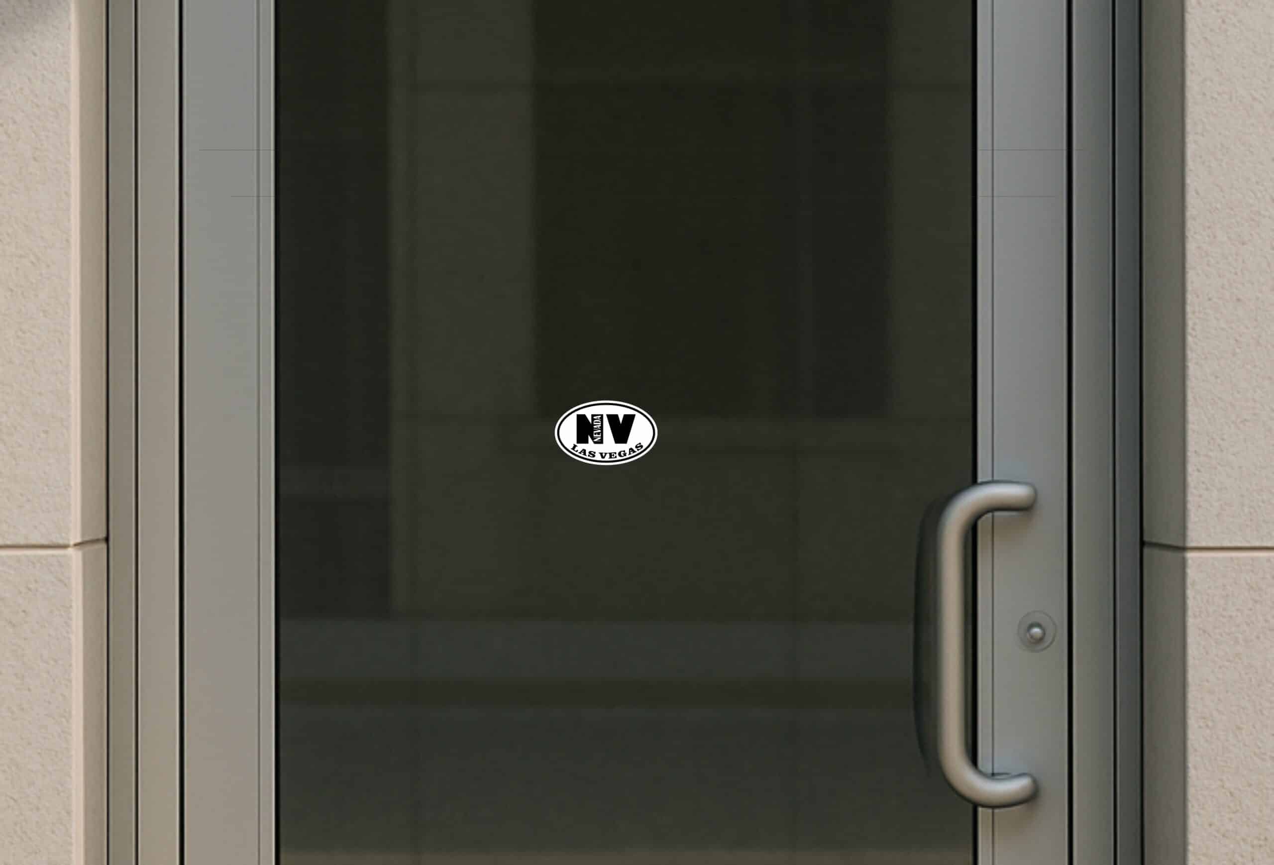 4in x 2.5in Oval NV Las Vegas Nevada Sticker