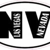Oval NV Las Vegas Nevada Vinyl Sticker