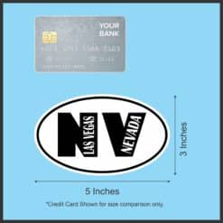 5in x 3in Oval NV Las Vegas Nevada Sticker