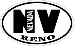 Oval NV Reno Nevada Sticker