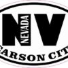 Oval NV Carson City Nevada Sticker