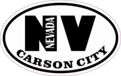 Oval NV Carson City Nevada Sticker