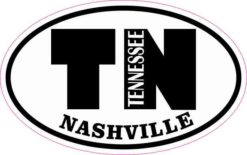 Oval TN Nashville Tennessee Sticker