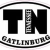 Oval TN Gatlinburg Tennessee Sticker