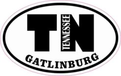 Oval TN Gatlinburg Tennessee Sticker