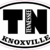Oval TN Knoxville Tennessee Sticker