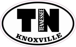 Oval TN Knoxville Tennessee Sticker