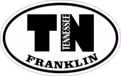 Oval TN Franklin Tennessee Sticker