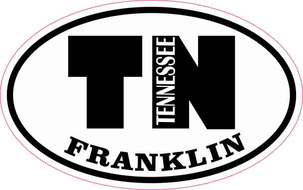 Oval TN Franklin Tennessee Sticker