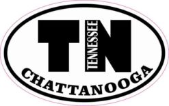 Oval TN Chattanooga Tennessee Sticker