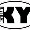 Oval KY Kentucky Sticker