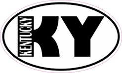Oval KY Kentucky Sticker