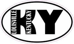Oval KY Louisville Kentucky Sticker