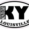 Oval KY Louisville Kentucky Sticker