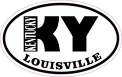 Oval KY Louisville Kentucky Sticker