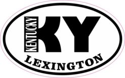 Oval KY Lexington Kentucky Sticker