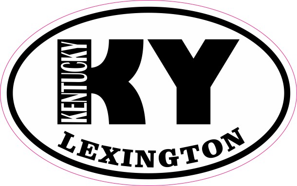 Oval KY Lexington Kentucky Sticker