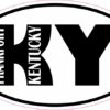 Oval KY Frankfort Kentucky Sticker