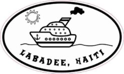 Cruise Ship Oval Labadee Haiti Sticker