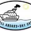 Oval All Aboard - Day One Sticker