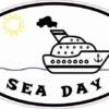 Oval Sea Day Sticker